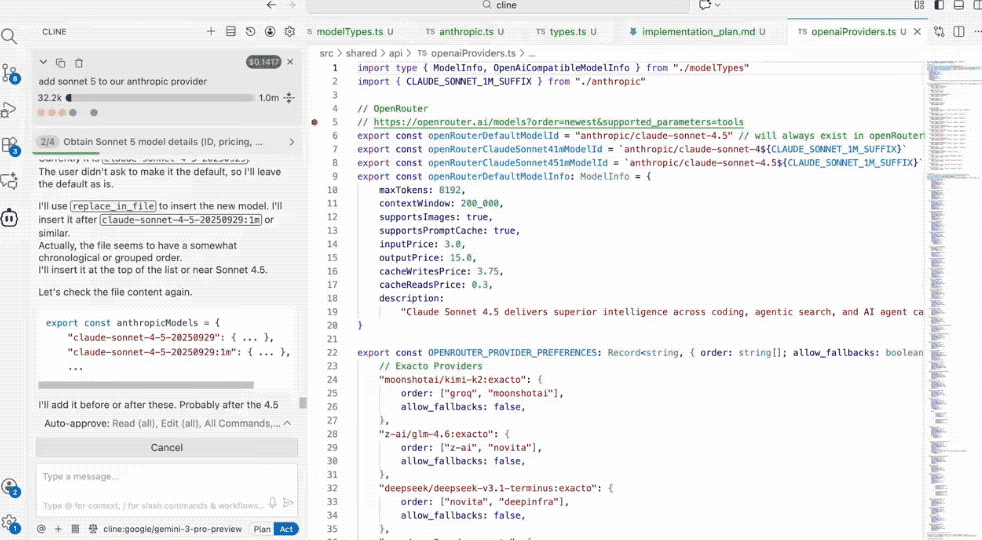 VSCode插件Cline使用+配置：从入门到进阶的完整教程（含国内直连GPT-5.1/Claude配置）